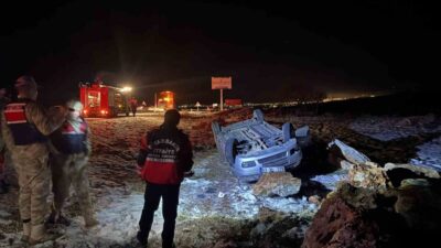 Diyarbakır’ın Ergani ilçesinde meydana gelen trafik kazasında bir sürücü ağır