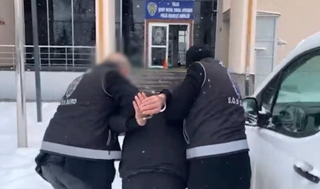 Kayseri’de polis ekipleri, bir özel eğitim kurumundan hırsızlık yapan şahsı