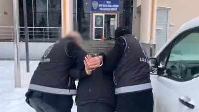 Kayseri’de polis ekipleri, bir özel eğitim kurumundan hırsızlık yapan şahsı