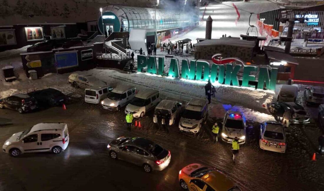 Erzurum’daki Palandöken Kayak Merkezi, yılbaşı kutlamaları nedeniyle güvenlik endişelerine karşı