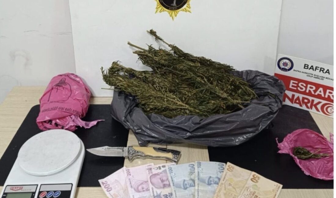 Samsun’da, Samsun İl Emniyet Müdürlüğü Narkotik Suçlarla Mücadele Şube Müdürlüğü