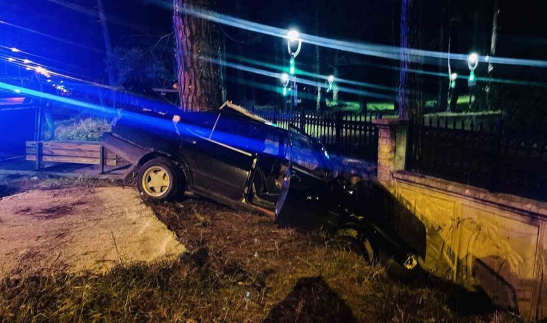 Samsun’un Terme ilçesinde meydana gelen trafik kazasında, bir otomobil kontrolünü