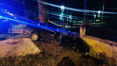 Samsun’un Terme ilçesinde meydana gelen trafik kazasında, bir otomobil kontrolünü