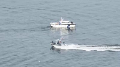 Samsun’un Terme ilçesinde, polis ekipleri deniz ve havadan gerçekleştirilen ortak