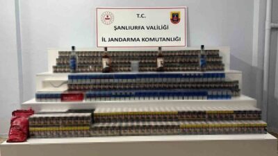 Viranşehir ilçesinde jandarma ekiplerinin yaptığı operasyonda büyük miktarda kaçak eşya
