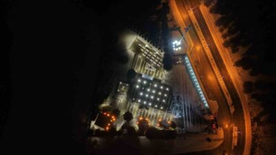 Çorum’daki şehit aileleri, yılbaşı gecesi düzenlenen etkinlikte yeni yılı şehitlikte