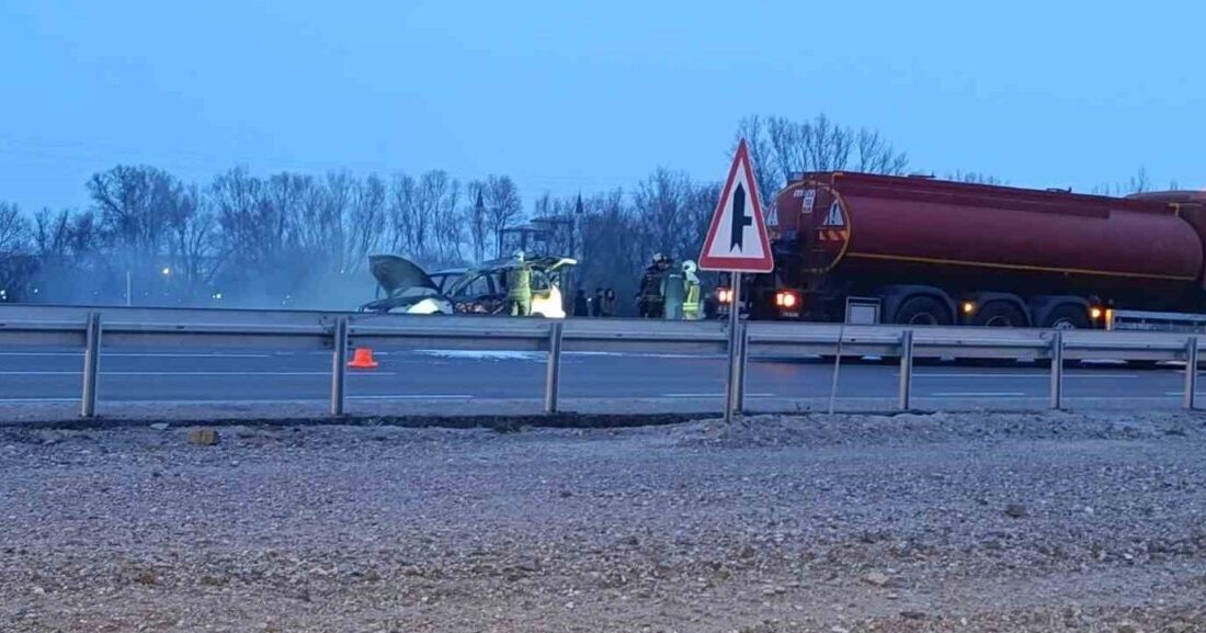 Akyurt ilçesinde meydana gelen bir olayda, sabah saatlerinde Ankara istikametine