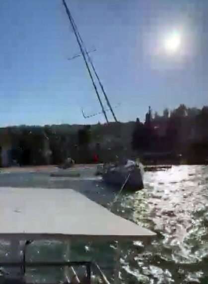 Bodrum ilçesinde meydana gelen şiddetli rüzgar ve dalga olayları denizde