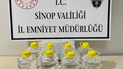 Sinop’un Gerze ilçesinde polis ekipleri tarafından düzenlenen bir operasyonda 20