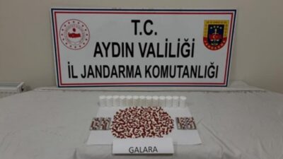 Aydın’ın Koçarlı ilçesinde jandarma ekipleri tarafından yapılan yol kontrolünde uyuşturucuyla
