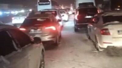 Gaziantep’te devam eden yoğun kar yağışı nedeniyle Tarsus-Adana-Gaziantep (TAG) Otoyolu’nun
