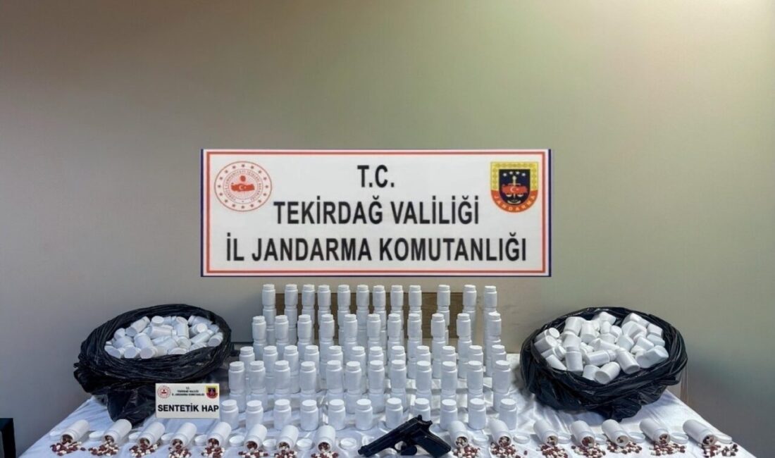 Tekirdağ İl Jandarma Komutanlığının 9 Ocak 2026 tarihinde gerçekleştirdiği narkotik