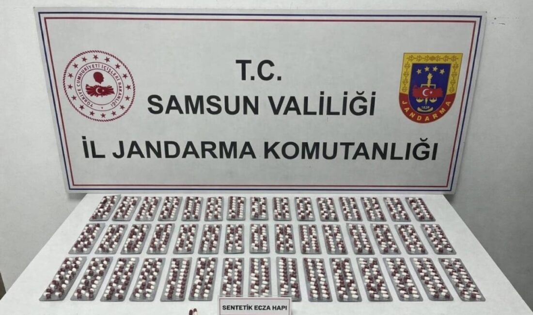 Samsun’un Tekkeköy ilçesinde gerçekleştirilen bir operasyonda jandarma ekipleri tarafından sentetik