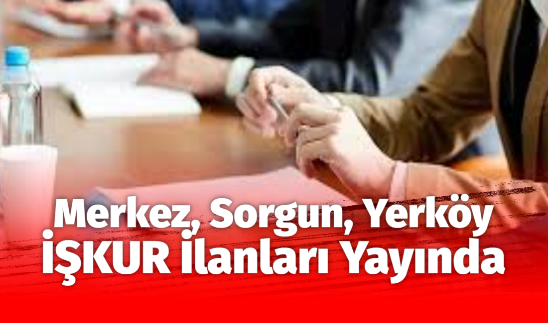 Yozgat’ta iş arayan vatandaşları sevindirecek yeni bir gelişme yaşandı. İŞKUR’un