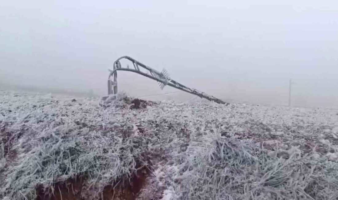 Hatay’da tipiyle birlikte 100’den fazla elektrik direği devrildi ve iletim