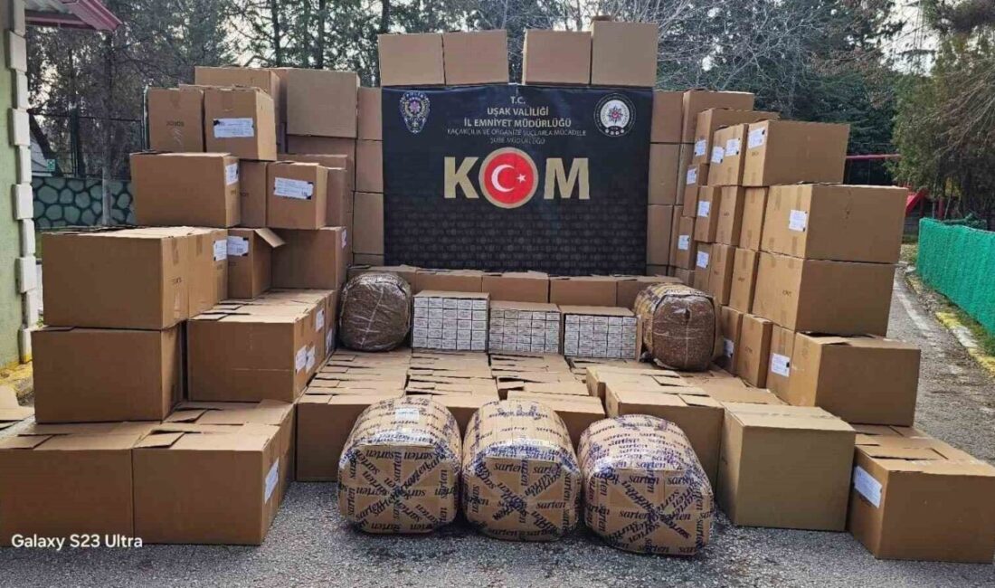 Uşak İl Emniyet Müdürlüğü’ne bağlı Kaçakçılık ve Organize Suçlarla Mücadele