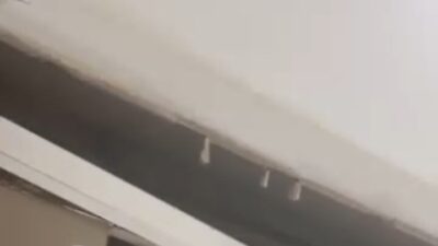 Bursa’da, yeni tamamlanan bir binanın bir daire’sinde mutfak tavanının çökmesi