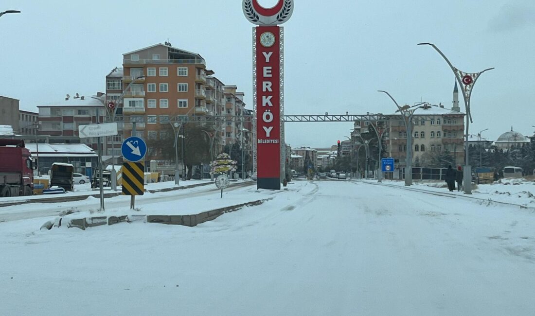Yerköy’de yılın ilk beklenen kar yağışı, 1 Ocak 2026 tarihinde
