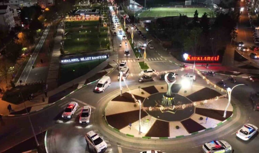 Kırklareli Emniyet Müdürlüğü ekipleri, yılbaşı gecesinin huzur ve güven içinde