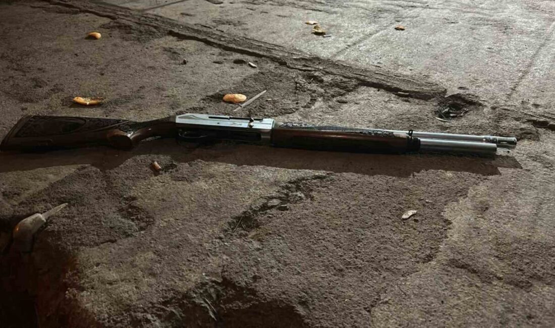 Hatay kent merkezinde yılbaşını kutlamak amacıyla pompalı tüfekle rastgele ateş