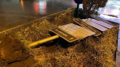 Sorgun ilçesine bağlı Yozgat’ta meydana gelen kuvvetli rüzgar ve fırtına,