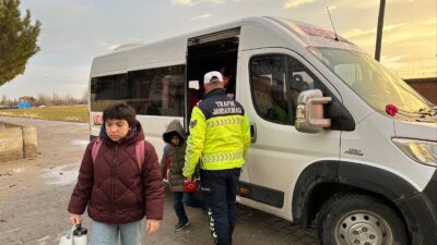 Yozgat Boğazlıyan’da Yapılan denetimlerde 11 okul servis aracı ve sürücüsü