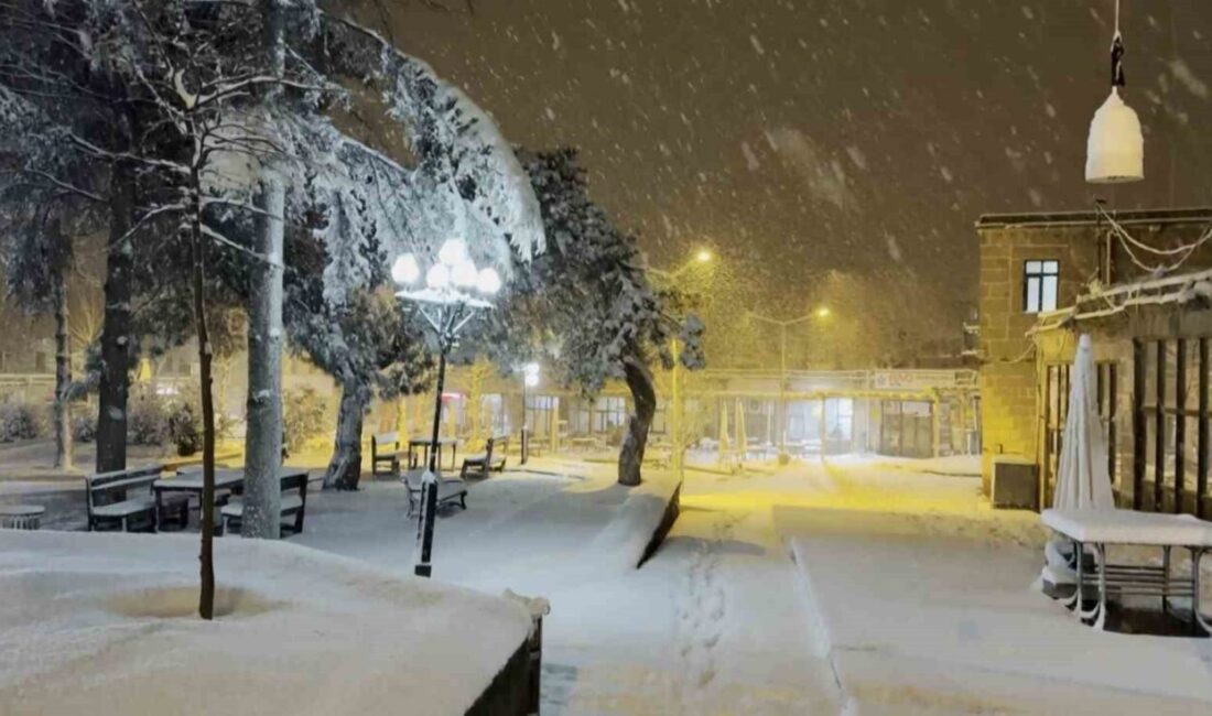 Gece boyunca Aksaray’da şehir merkezi ile yüksek kesimdeki ilçeleri kar