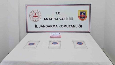 Antalya’nın Kepez ilçesinde düzenlenen bir operasyonda 1 kilo 810 gram