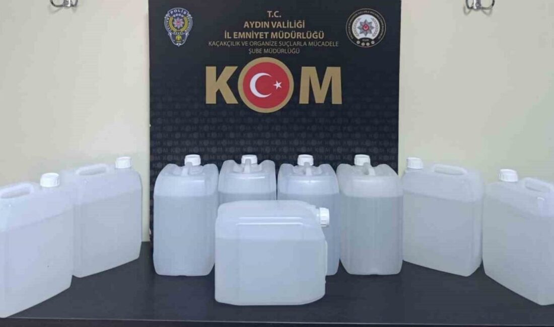 Aydın’ın Efeler ilçesinde şüpheli davranışlar sergileyen bir araçta polis tarafından
