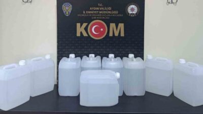 Aydın’ın Efeler ilçesinde şüpheli davranışlar sergileyen bir araçta polis tarafından