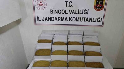 Bingöl İl Jandarma Komutanlığı ekipleri tarafından gerçekleştirilen bir haftalık operasyonda