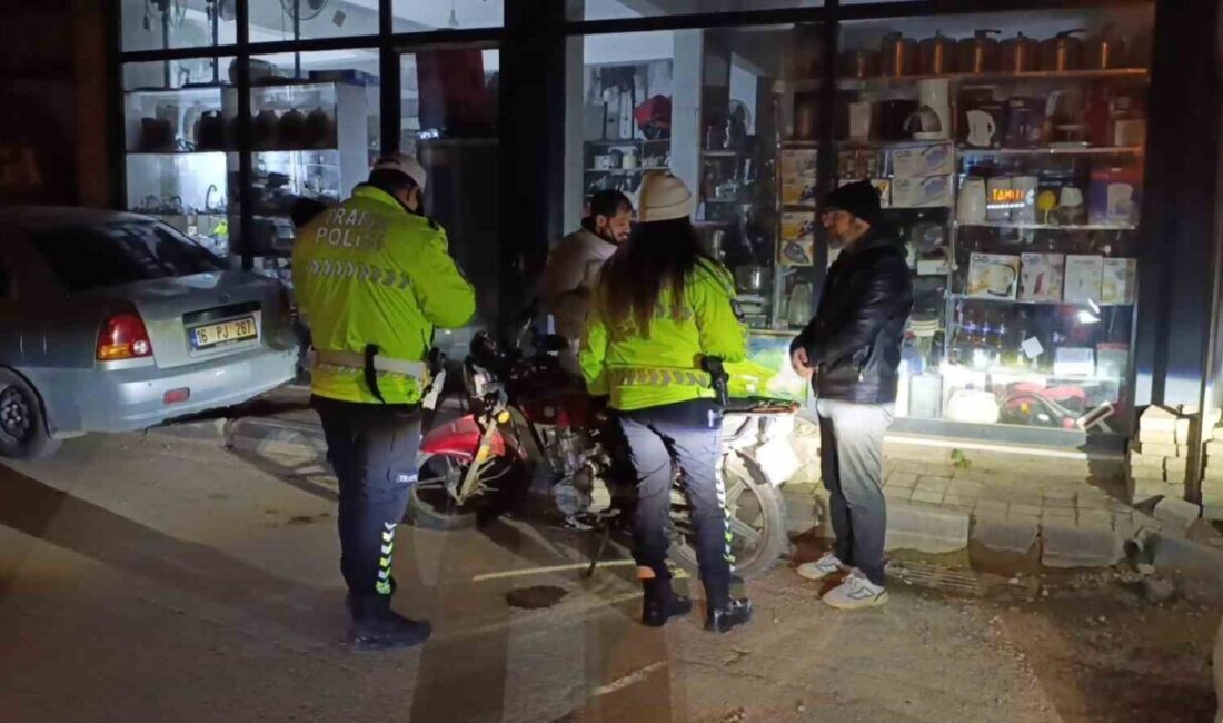 İnegöl ilçesinde, polisin “dur” ihtarına uymayan bir motor sürücüsüne, TBMM