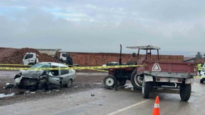 Çorum’un Osmancık ilçesinde meydana gelen trafik kazasında bir kişi yaşamını