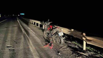 Adıyaman’ın Gölbaşı ilçesinde meydana gelen bir kaza sonucunda bir motosiklet