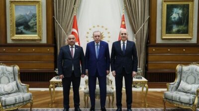 Türkiye Cumhurbaşkanı Recep Tayyip Erdoğan, Kırgızistan Meclis Başkanı Nurlanbek Turgunbek