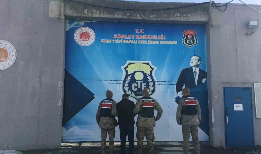 Digor ilçesinde, 38 yıl 9 ay kesinleşmiş hapis cezası bulunan