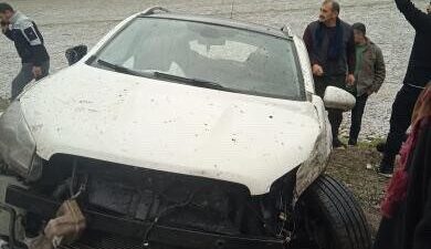 Şanlıurfa’nın Siverek ile Hilvan ilçeleri arasındaki karayolunda meydana gelen dolu