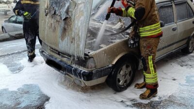 Hatay’ın Dörtyol ilçesine bağlı Kışlalar Mahallesi’nde bir TOFAŞ marka otomobilin