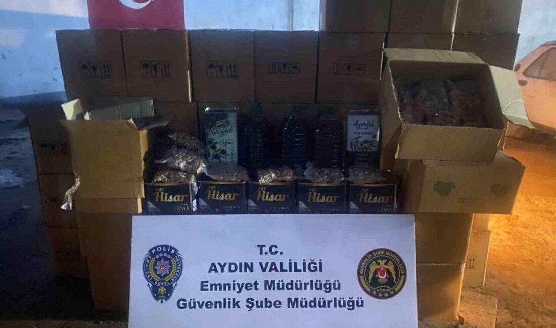 Aydın’ın Efeler ilçesinde, polis tarafından bir işletmeye ait araçta 385