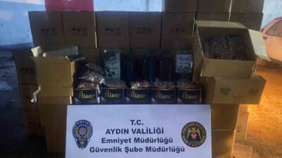 Aydın’ın Efeler ilçesinde, polis tarafından bir işletmeye ait araçta 385