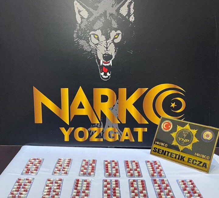 Yozgat’ta narkotik ekiplerinin gece saatlerinde gerçekleştirdiği operasyonla, sentetik uyuşturucu madde