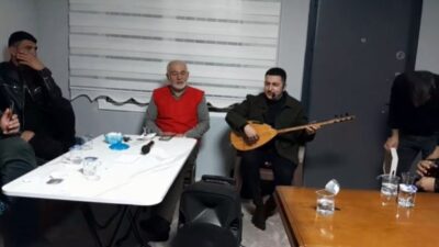 Terzili Köyü Dernek Evi’nde düzenlenen iftar programında muhtarlar bir araya