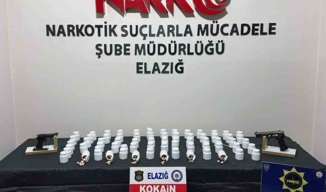 Elazığ İl Emniyet Müdürlüğü Narkotik ekipleri tarafından gerçekleştirilen bir operasyonda