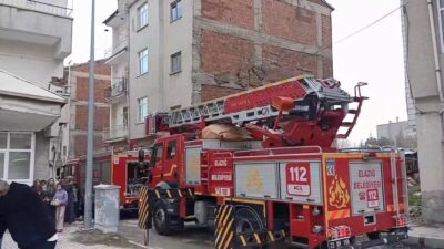 Elazığ’da Sanayi Mahallesi Cami Sokak’ta bulunan bir evde meydana gelen