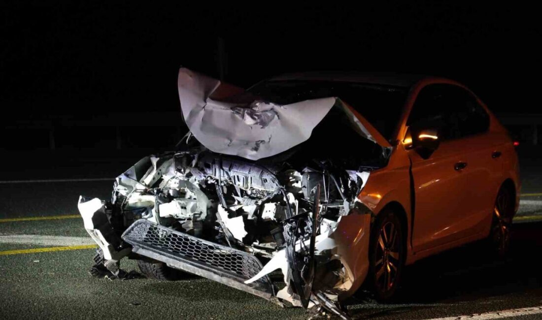 Elazığ’da meydana gelen trafik kazasında, iki otomobilin çarpışması sonucu 3