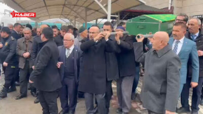 Emniyet Genel Müdürü Mahmut Demirtaş, eniştesi Mehmet Dinç’in cenaze törenine