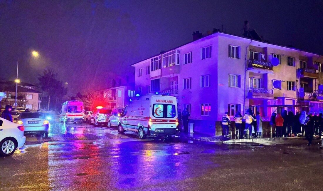 Erzincan’da Bahçelievler Mahallesi Bahçesaray Caddesi’nde bulunan bir apartman dairesinde meydana