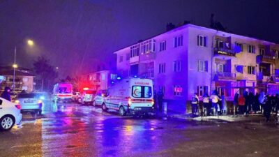 Erzincan’da Bahçelievler Mahallesi Bahçesaray Caddesi’nde bulunan bir apartman dairesinde meydana