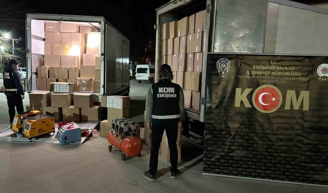 Eskişehir’de polis operasyonu sonucunda halk sağlığını koruma ve haksız kazançları