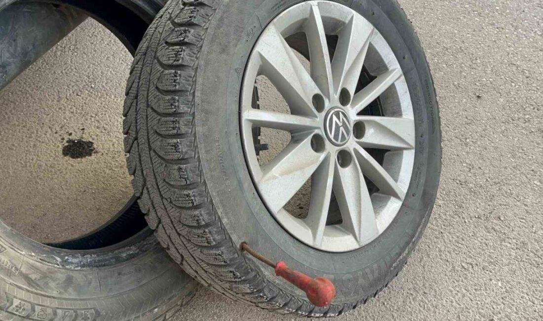 Eskişehir’de, Büyükdere Mahallesi Kaplanlı Caddesi’nde meydana gelen olayda, yol kenarına